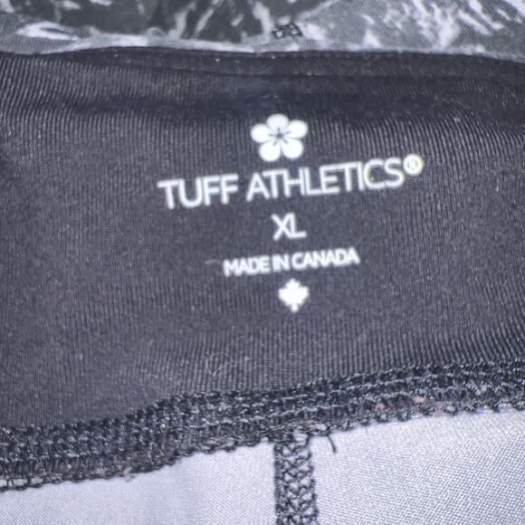 Tuff Athletics Women's Gray Print Grey Leggings Yoga Pants Size XL - Picture 9 of 10